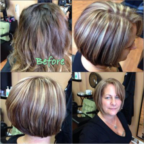 Short Haircuts For Women Over 50 Back View
