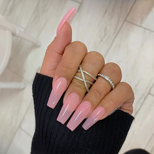 Perfect Coffin Shaped Nails