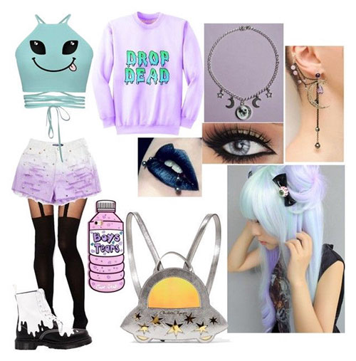 Pastel Goth Outfits