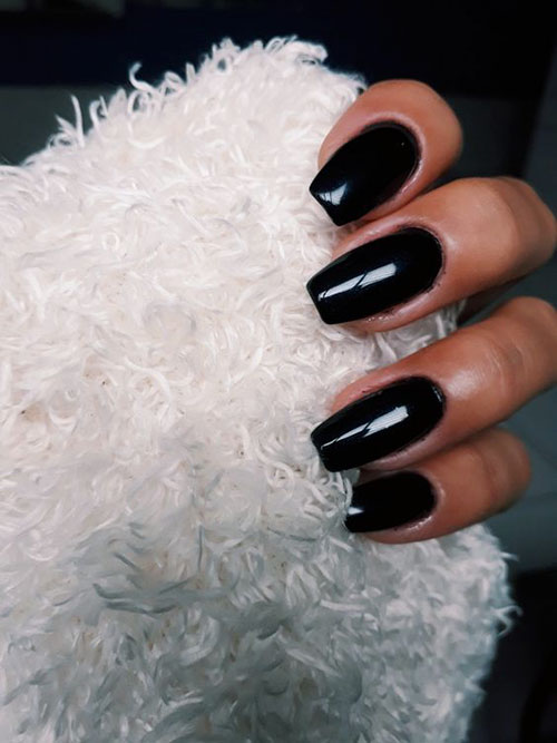 Acrylic Nails In Black