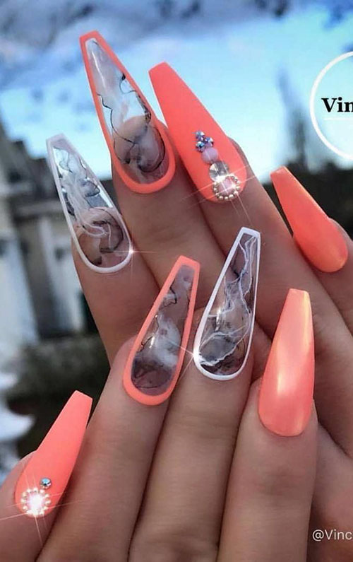 Cute Colorful Acrylic Nails
