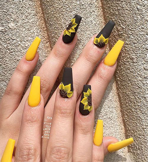 Yellow Nails Acrylic